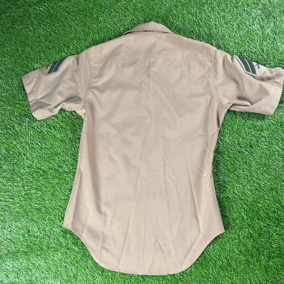 Man's Defense logistics agency uniform button down shirt size 14 1/2 Marines - Picture 8 of 8